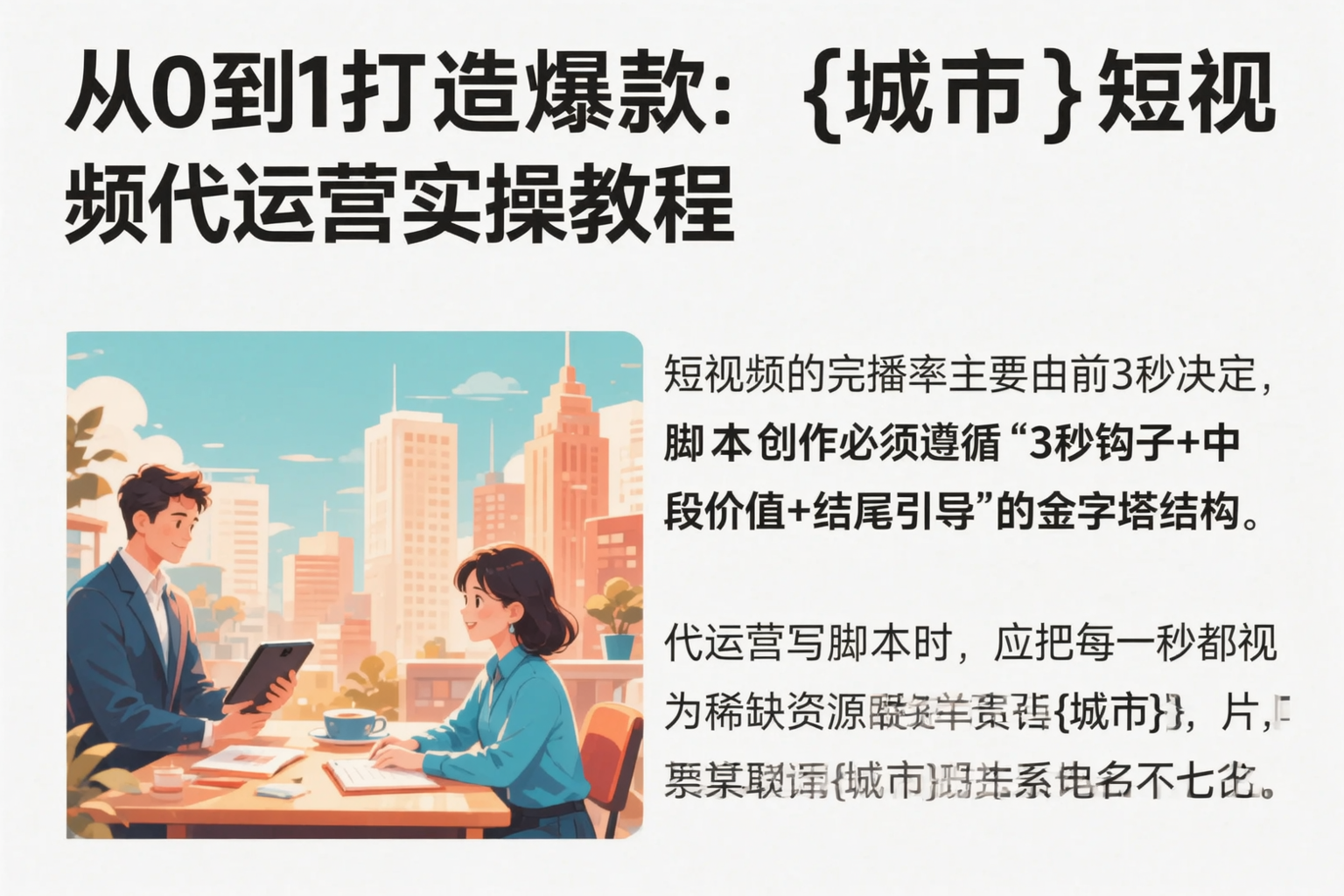 从0到1打造爆款：海南短视频代运营实操教程