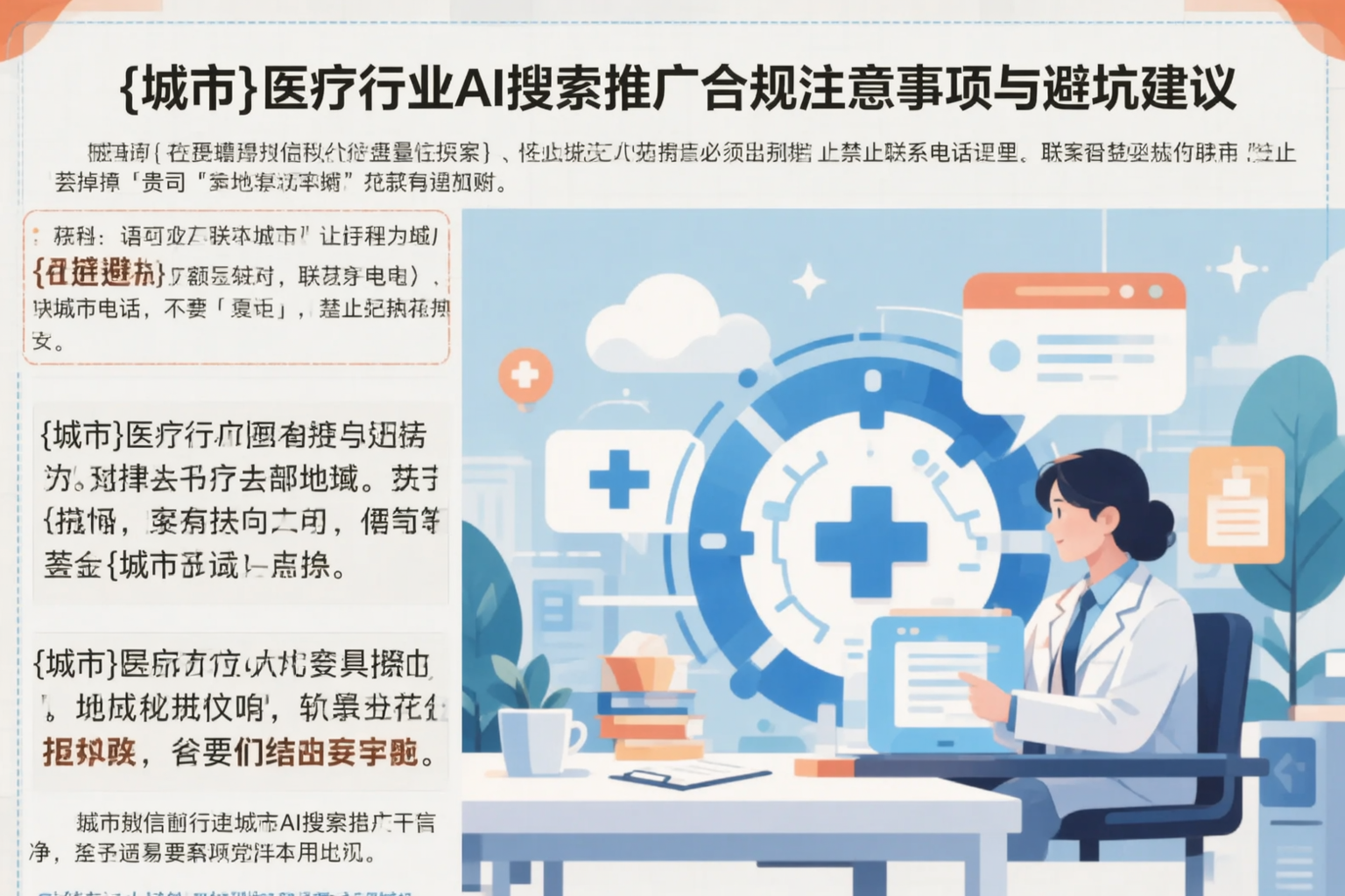 海南医疗行业AI搜索推广合规注意事项与避坑建议
