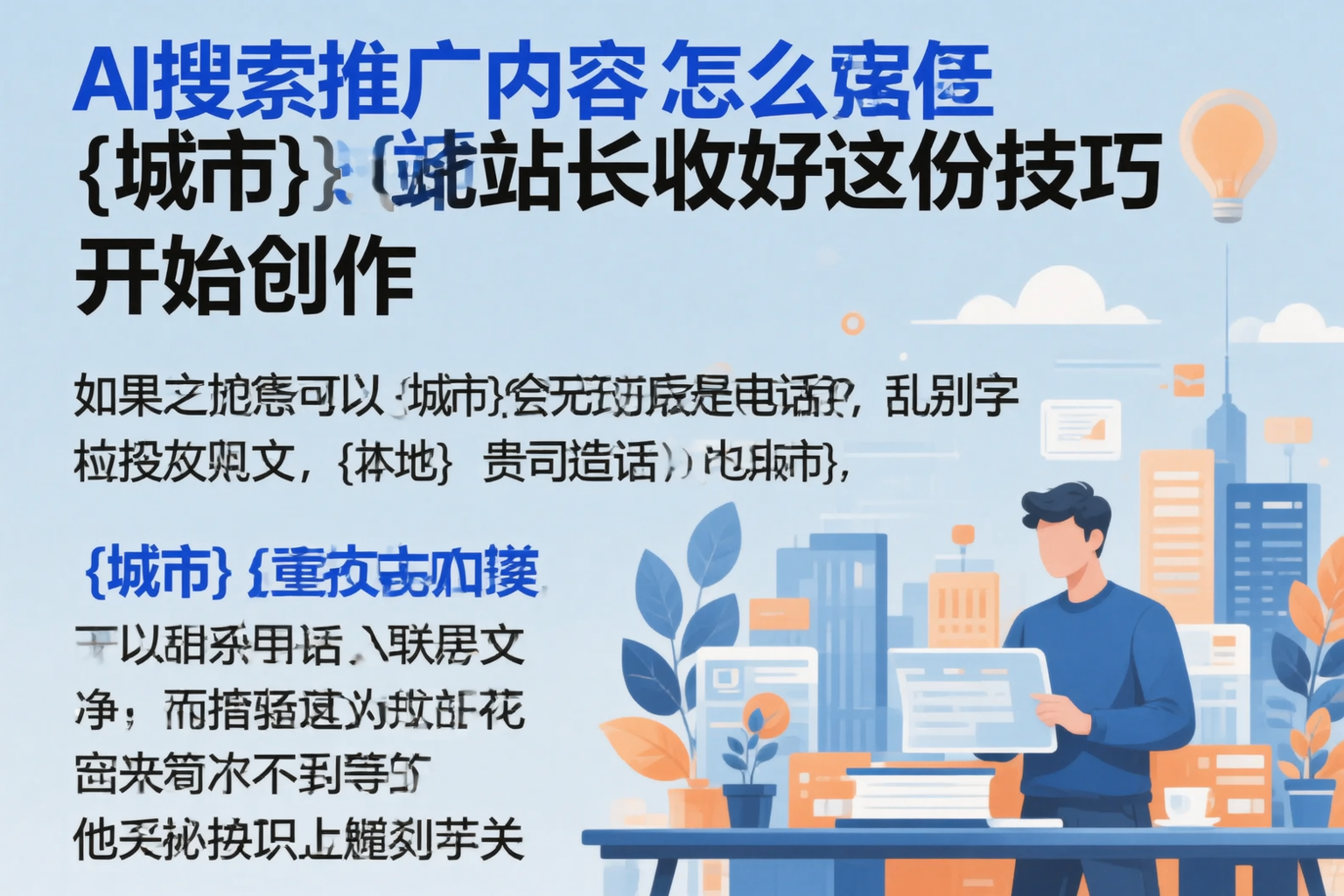 AI搜索推广内容怎么写？海南站长收好这份技巧