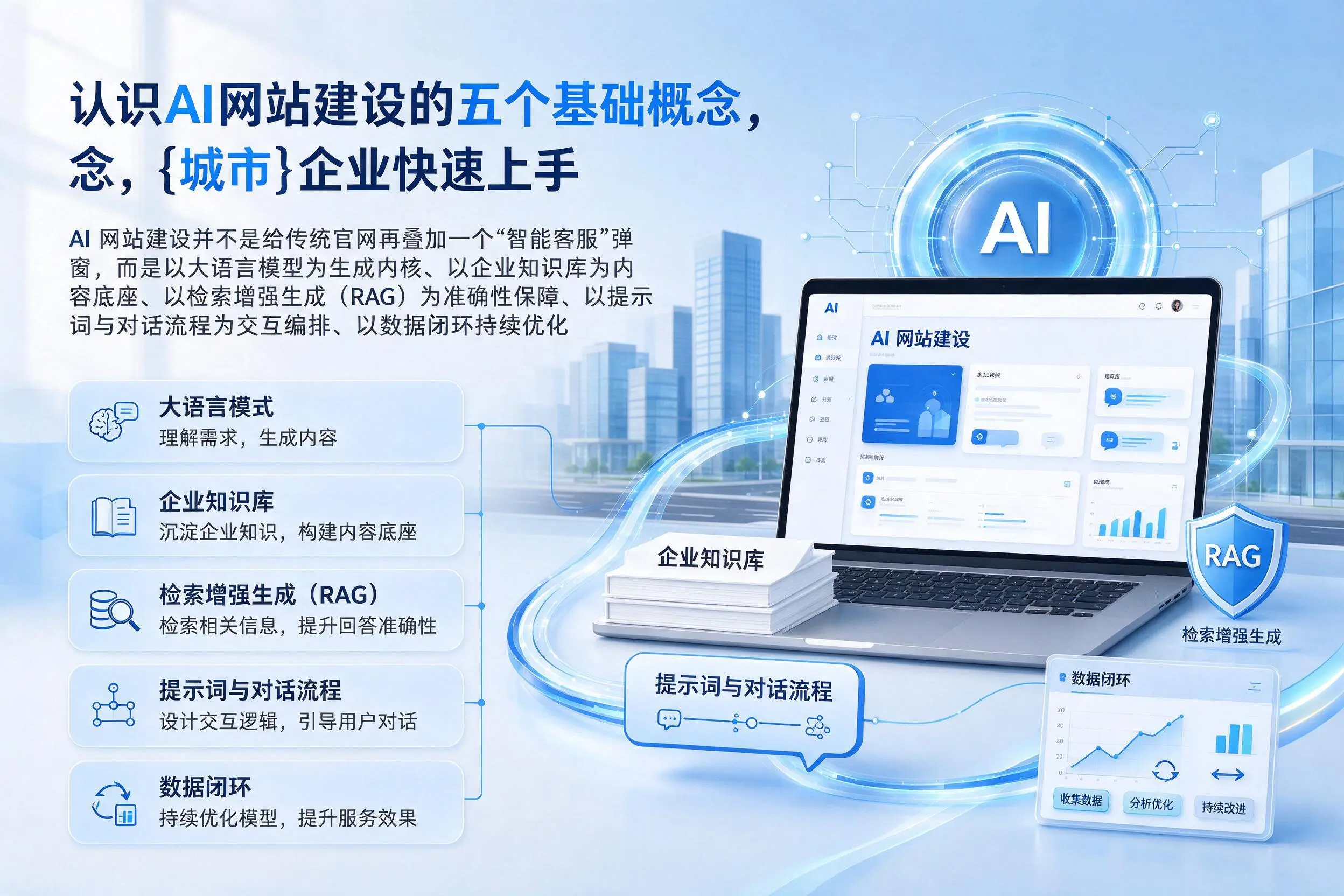 认识AI网站建设的五个基础概念，海南企业快速上手