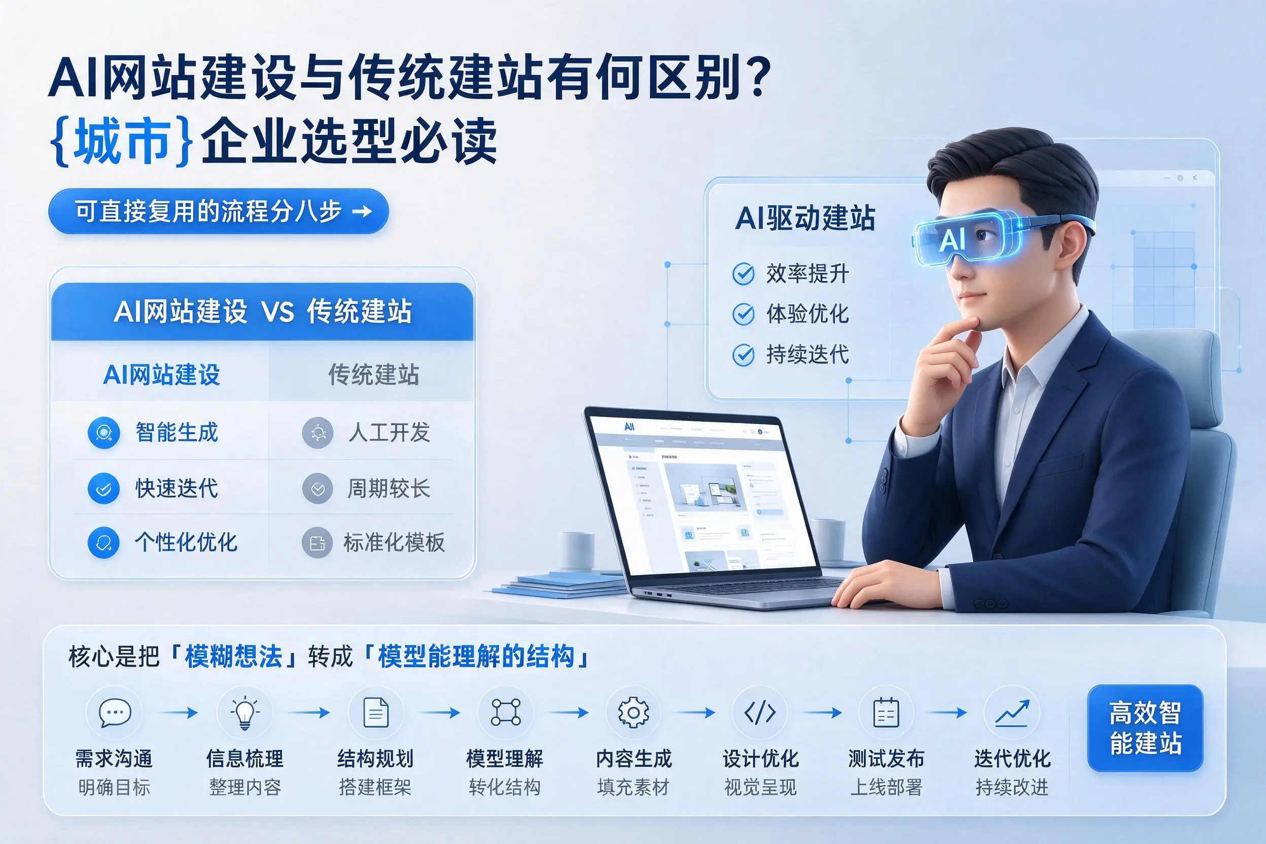 AI网站建设与传统建站有何区别？海南企业选型必读