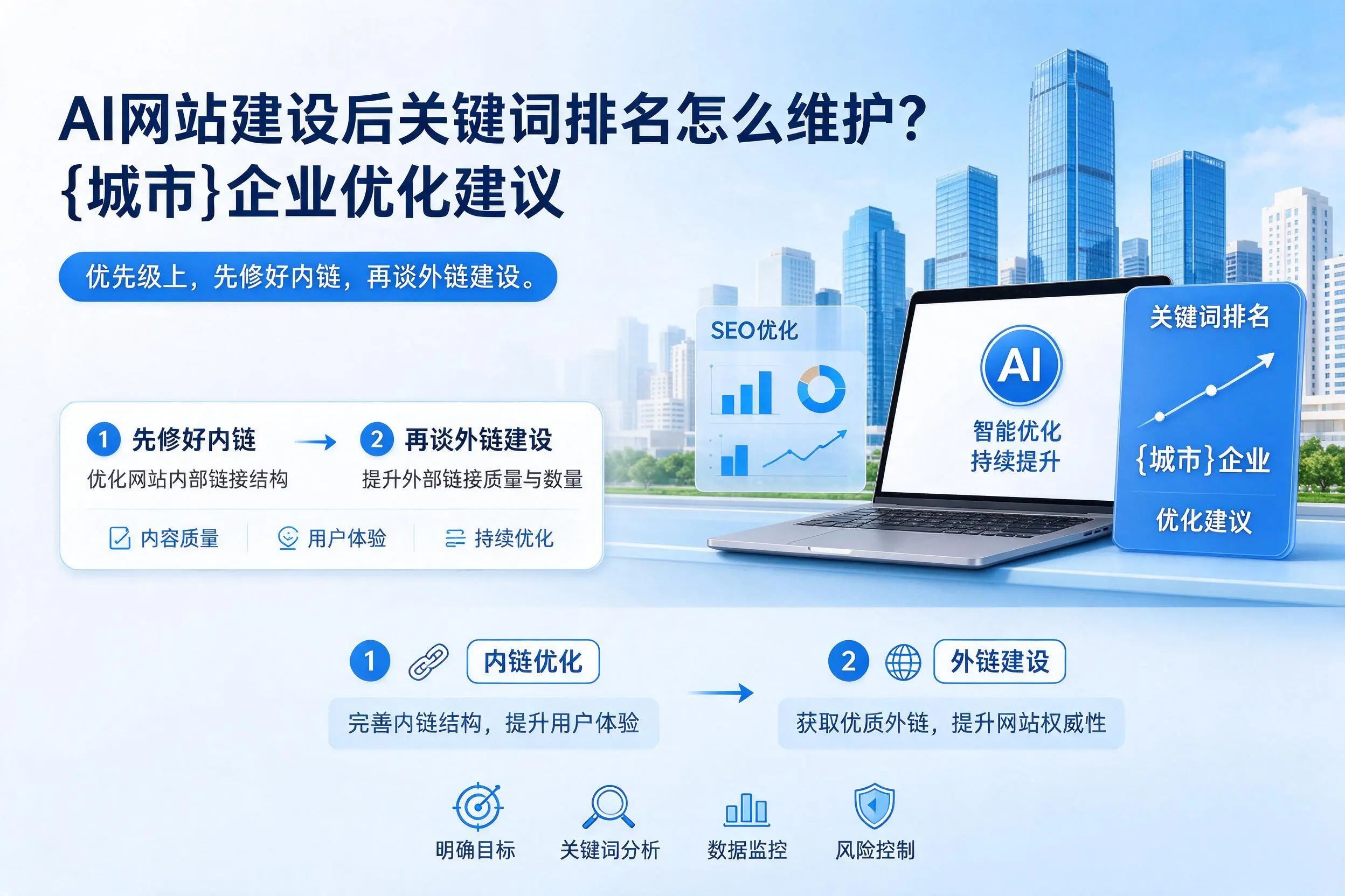AI网站建设后关键词排名怎么维护？海南企业优化建议